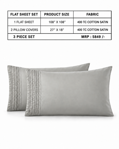 Anna Simona 3 Piece Flat Sheet Set