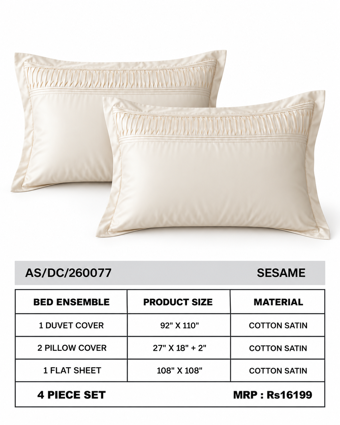 Anna Simona  4 Piece Duvet Set
