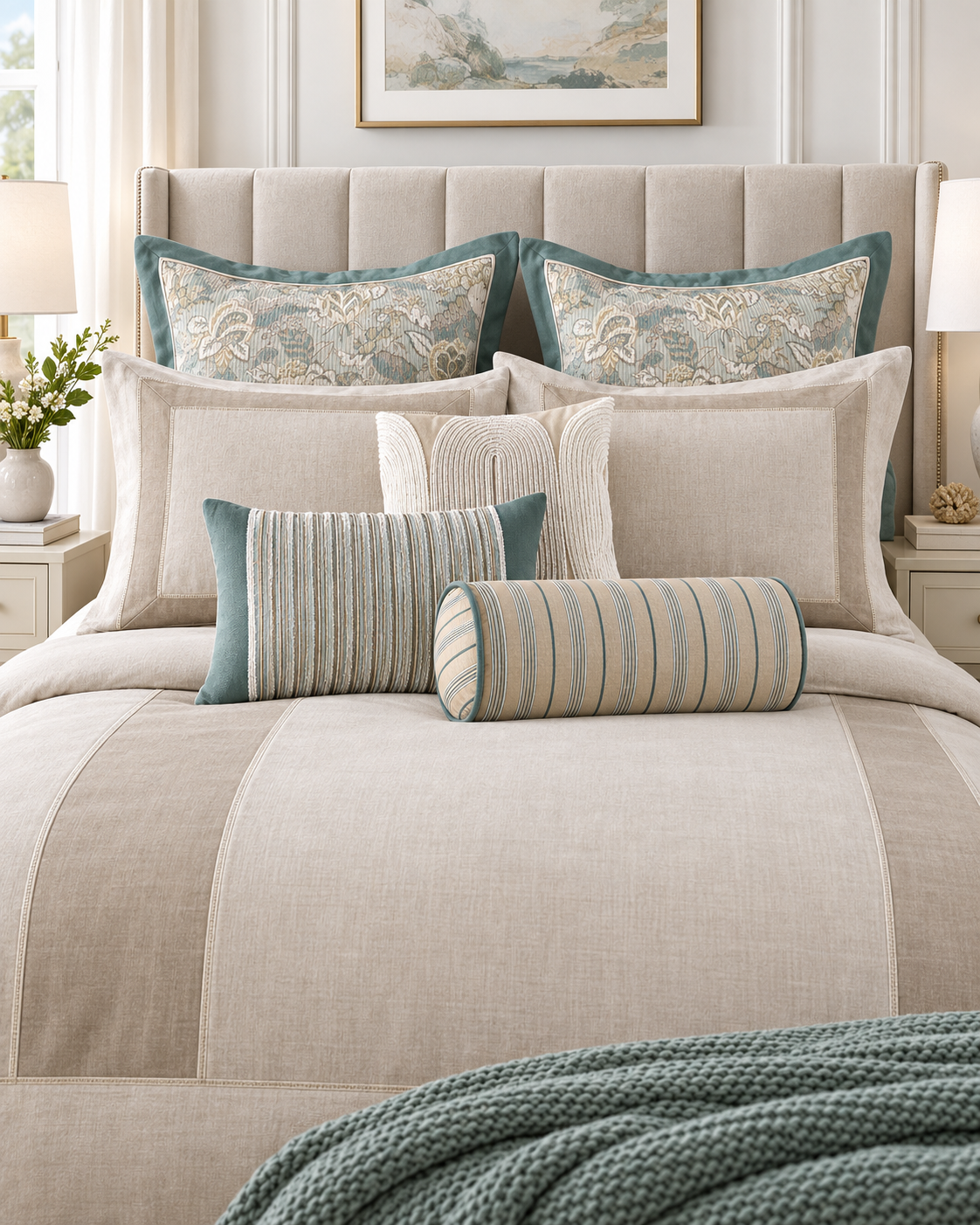 Anna Simona 8 Piece Duvet Set