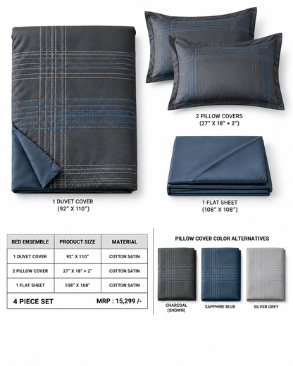 Anna Simona 4 Piece Duvet Set