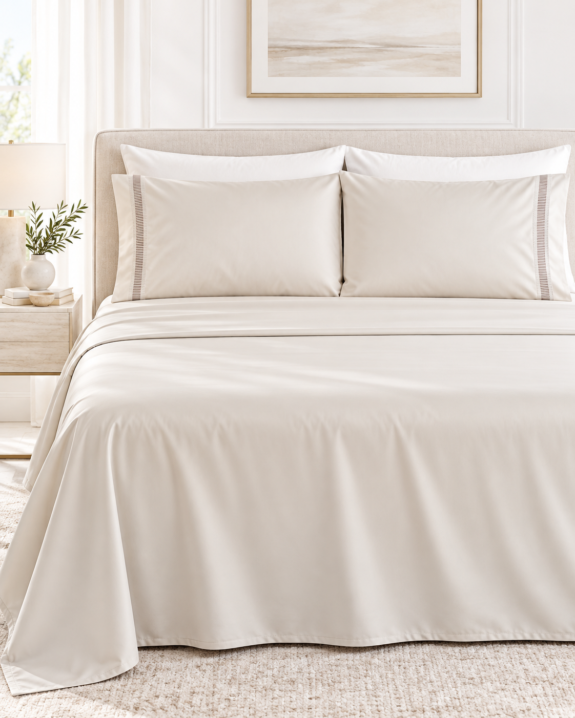 Anna Simona 3 Piece Flat Sheet Set