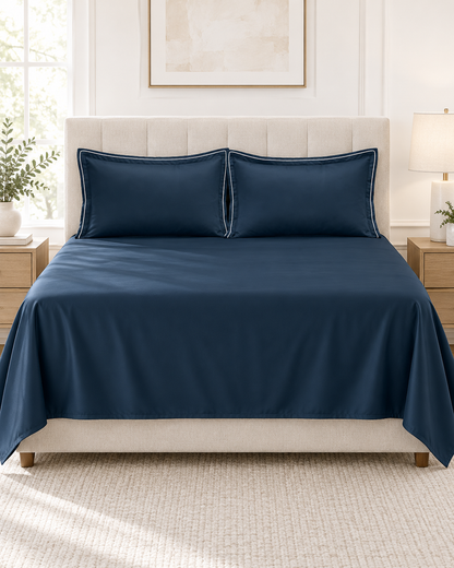 Anna Simona 3 Piece Flat Sheet Set