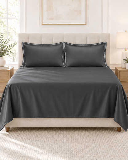 Anna Simona 3 Piece Flat Sheet Set