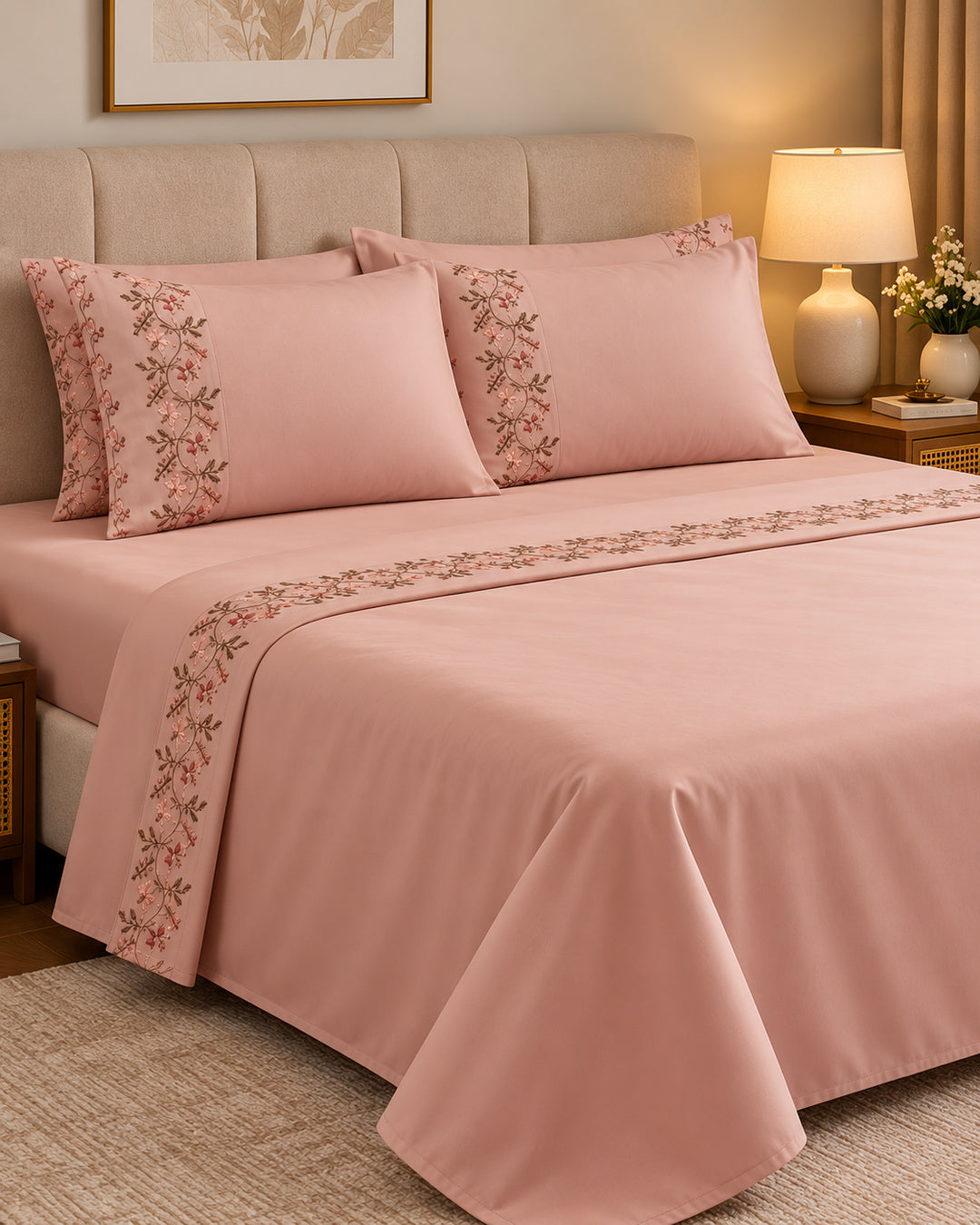 Anna Simona 3 Piece Flat Sheet Set
