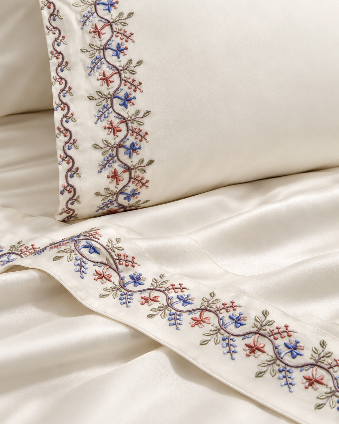 Anna Simona 3 Piece Flat Sheet Set