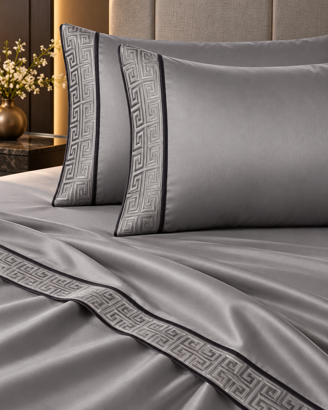 Anna Simona 3 Piece Flat Sheet Set