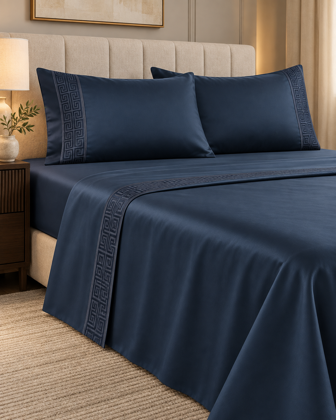 Anna Simona 3 Piece Flat Sheet Set