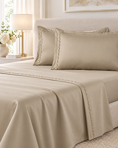 Anna Simona 3 Piece Flat Sheet Set