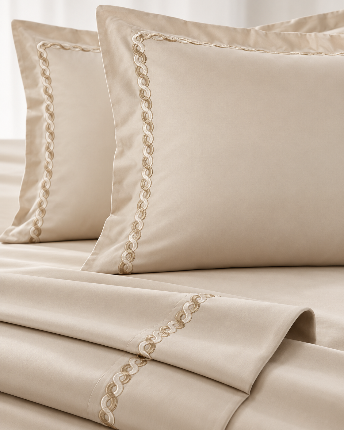Anna Simona 3 Piece Flat Sheet Set