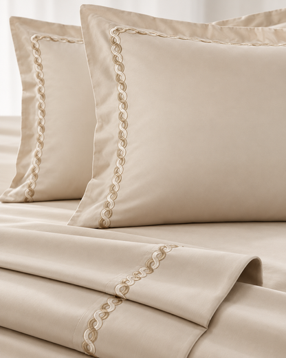 Anna Simona 3 Piece Flat Sheet Set