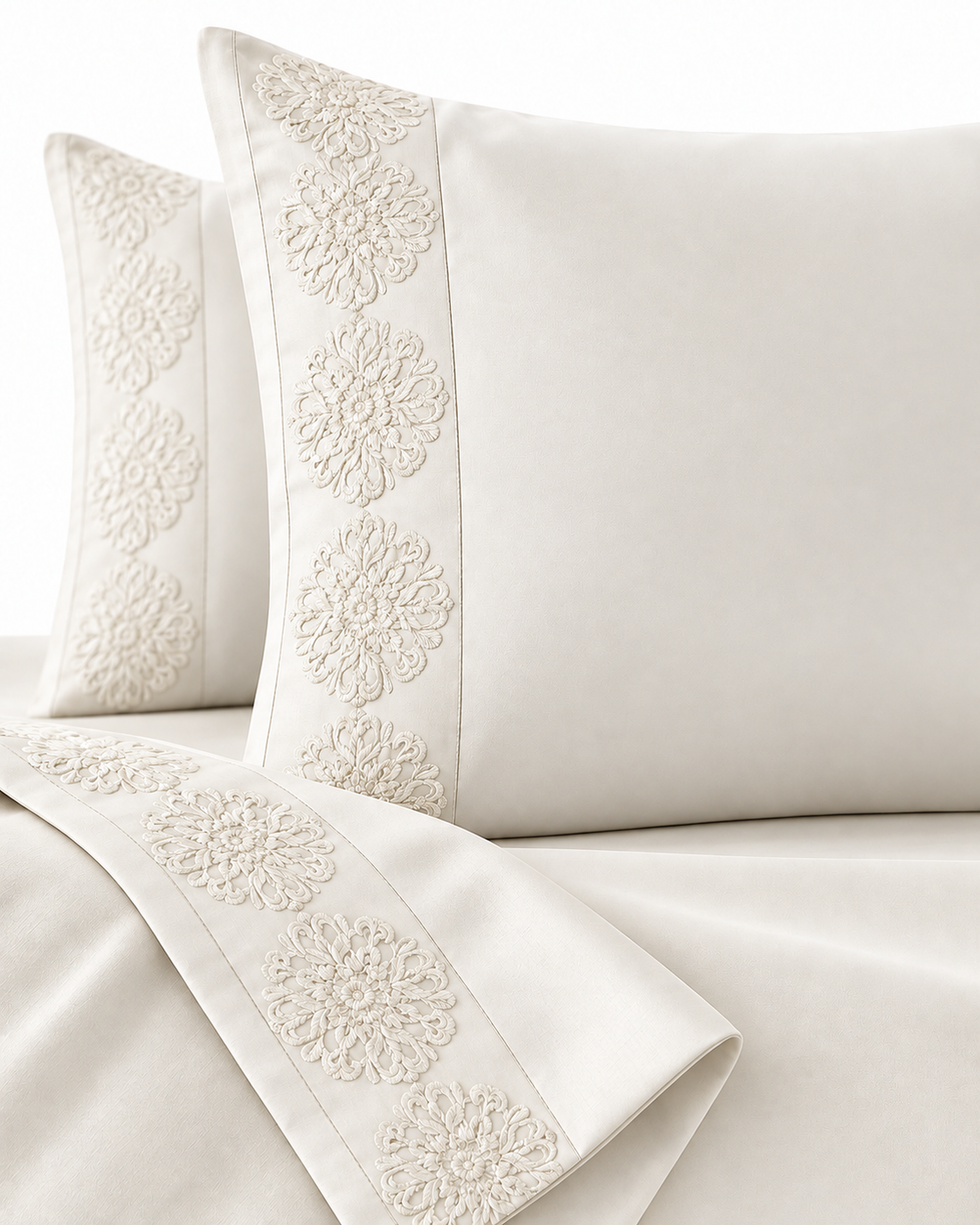 Anna Simona 3 Piece Flat Sheet Set
