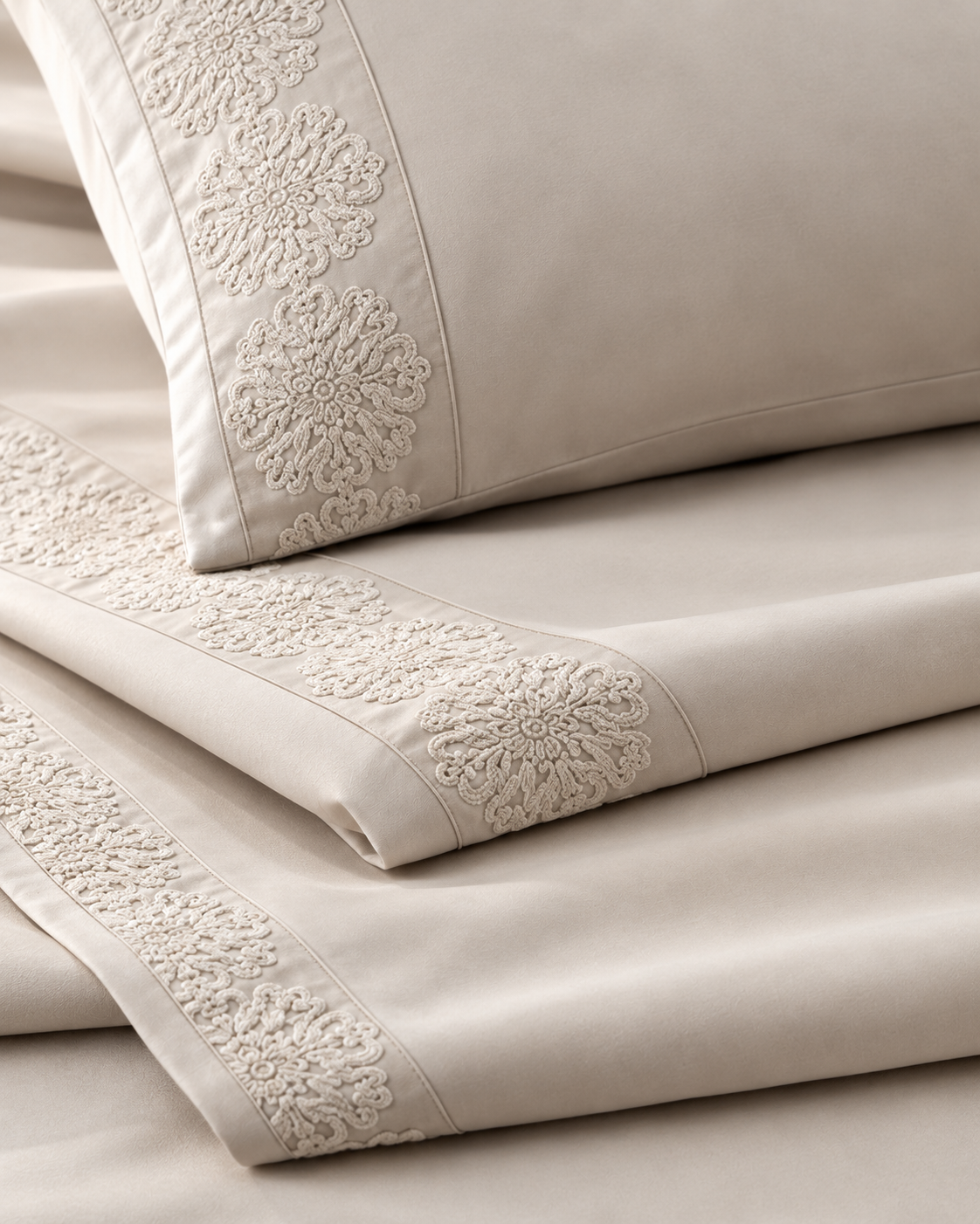 Anna Simona 3 Piece Flat Sheet Set