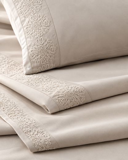Anna Simona 3 Piece Flat Sheet Set